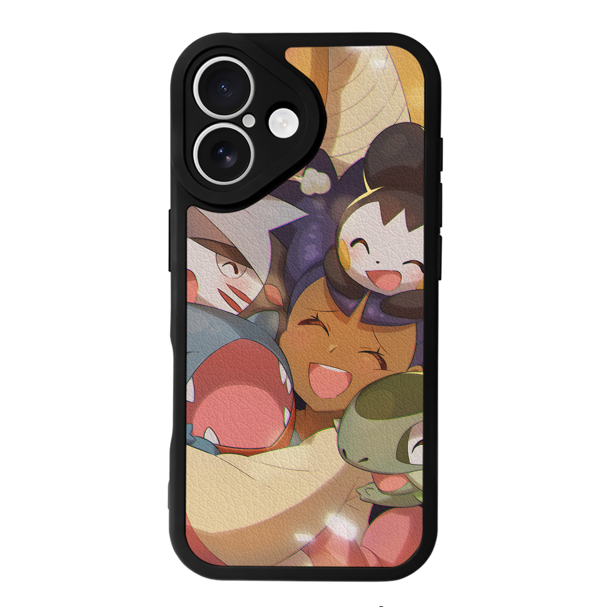 （画像用） ポケットモンスター Pokémon 【iPhone 16シリーズ対応】シリコンスマホケース（レザー調） 材質：シリコン